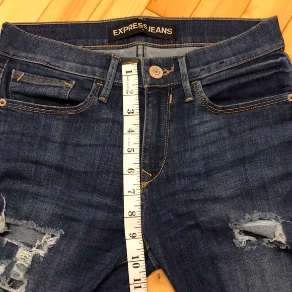 Express ripped dark wash jeans - Picture 2 of 5